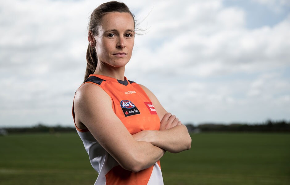 GIANTS vice-captain Alicia Eva is eager to build on the GIANTS' 2018 performance. GIANTS vice-captain Alicia Eva is eager to build on the gains the GIANTS made in the 2018 season. - AFLW,GWS Giants,Alicia Eva